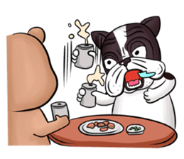 Pitbull &jungrai teddy sticker #5785083