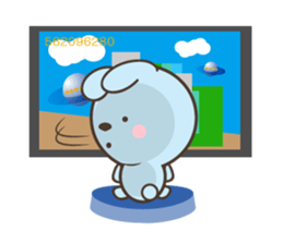 water blue Rabbit (by shozEE) sticker #5785805