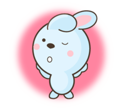 water blue Rabbit (by shozEE) sticker #5785807