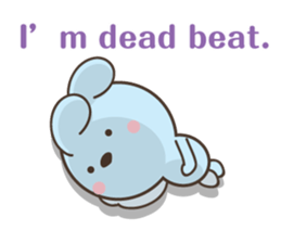 water blue Rabbit (by shozEE) sticker #5785811