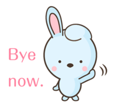 water blue Rabbit (by shozEE) sticker #5785812