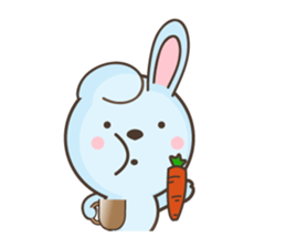 water blue Rabbit (by shozEE) sticker #5785816