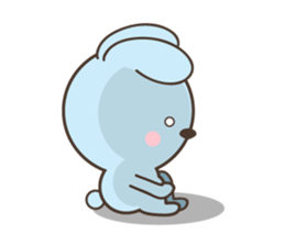 water blue Rabbit (by shozEE) sticker #5785827
