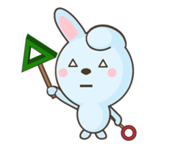 water blue Rabbit (by shozEE) sticker #5785837