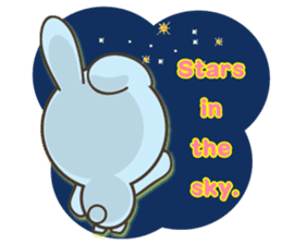 water blue Rabbit (by shozEE) sticker #5785841