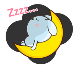 water blue Rabbit (by shozEE) sticker #5785842