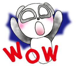 a panda with love sticker #5786108