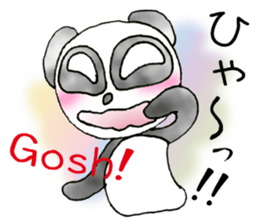 a panda with love sticker #5786111