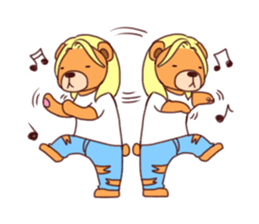 J Bear & F Cat sticker #5786389