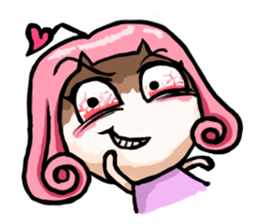 Silly girl-love sticker #5786422