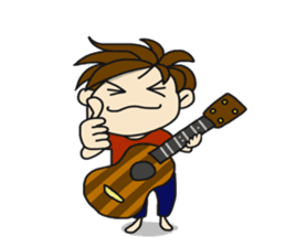 UKULELE BOYS sticker #5786758