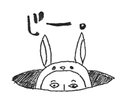 Usao-kun (a part rabbit, part man) sticker #5786776