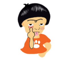 big head baby Yi- Cheng sticker #5787685