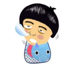 big head baby Yi- Cheng sticker #5787690