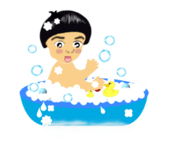 big head baby Yi- Cheng sticker #5787696