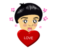 big head baby Yi- Cheng sticker #5787700