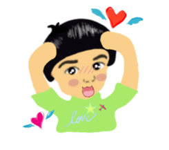 big head baby Yi- Cheng sticker #5787704