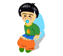 big head baby Yi- Cheng sticker #5787707