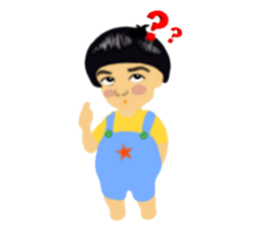 big head baby Yi- Cheng sticker #5787711