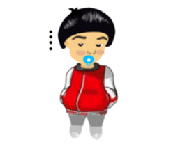 big head baby Yi- Cheng sticker #5787712