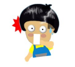big head baby Yi- Cheng sticker #5787717