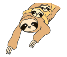 The sloth family sticker #5787916
