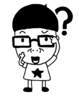 Spectacled guy counterattack sticker #5788202