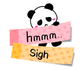 Tag panda(English) sticker #5789070