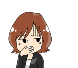 Grumpy woman sticker #5789368