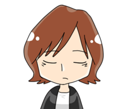 Grumpy woman sticker #5789388