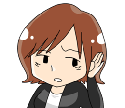 Grumpy woman sticker #5789391