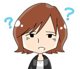 Grumpy woman sticker #5789394