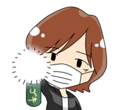 Grumpy woman sticker #5789396