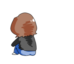 Grumpy woman sticker #5789397