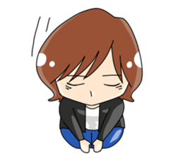 Grumpy woman sticker #5789401