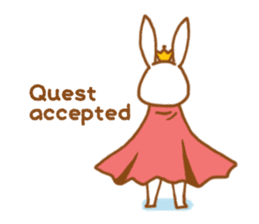 Brave rabbit (EN) sticker #5789758