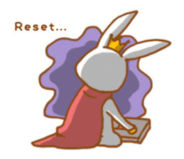 Brave rabbit (EN) sticker #5789763