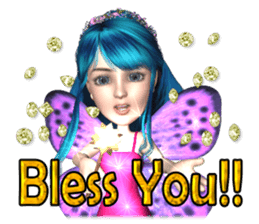 3D pretty girl Comi. sticker #5790540