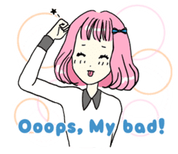 Omowaseburikko Joshi (English version) sticker #5790565