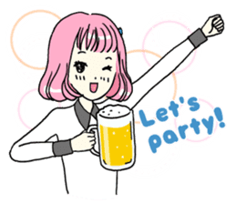 Omowaseburikko Joshi (English version) sticker #5790570