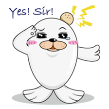 Gray Seal & Pink Penguin sticker #5790764