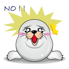 Gray Seal & Pink Penguin sticker #5790765