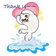 Gray Seal & Pink Penguin sticker #5790769