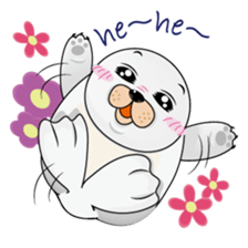 Gray Seal & Pink Penguin sticker #5790772