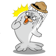 Gray Seal & Pink Penguin sticker #5790776