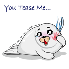 Gray Seal & Pink Penguin sticker #5790801