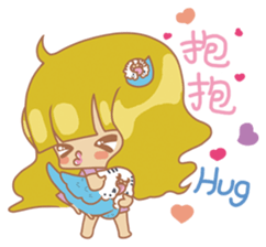 Parakeets and Veggie Girl's Daily Life sticker #5790814