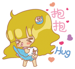 Parakeets and Veggie Girl's Daily Life sticker #5790814