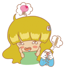 Parakeets and Veggie Girl's Daily Life sticker #5790815