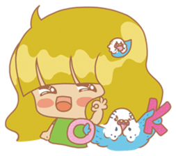 Parakeets and Veggie Girl's Daily Life sticker #5790826